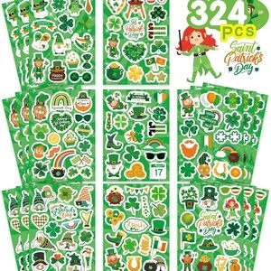 St. Patrick's Day Sticker Set - 324 Pieces - Green